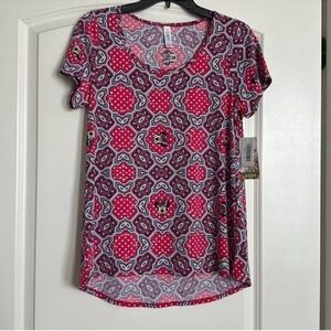 NWT LuLaRoe Disney Minnie Mouse Short Sleeve Lightweight Shirt Top